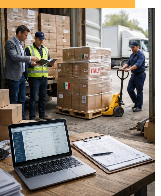 Доставка грузов из Италии: морские и авиаперевозки от 18842