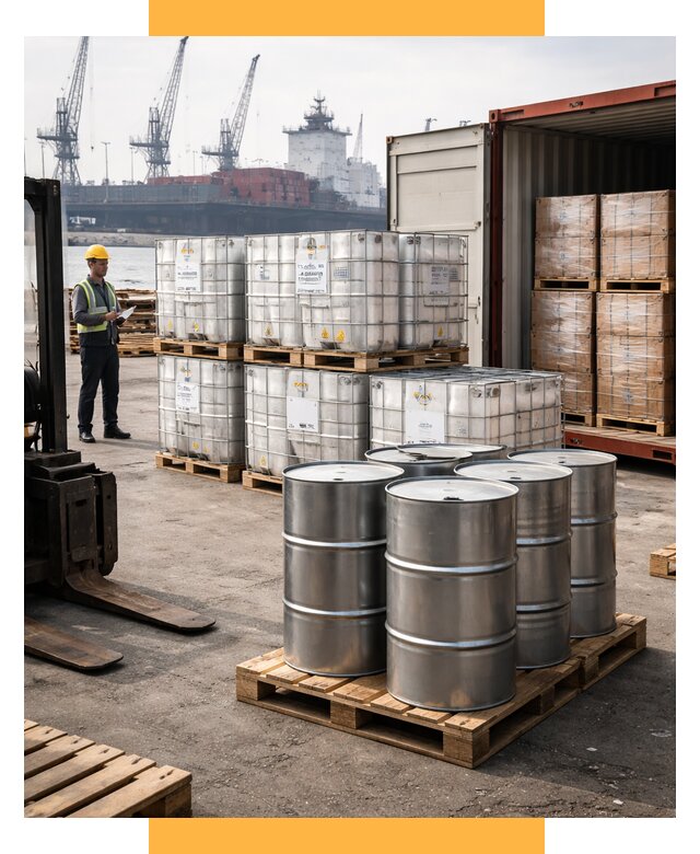 Доставка химического сырья из Индии от 261700 р. | СетСервис-Влх