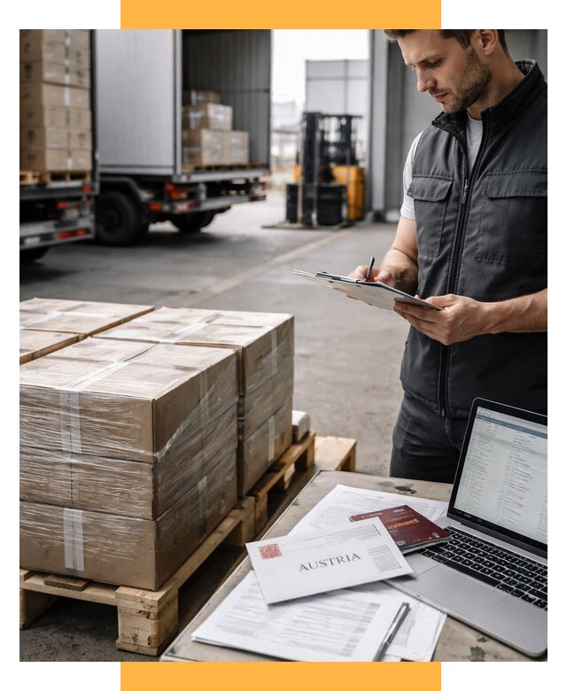 Доставка в Австрию от 68042 р. Логистика и экспорт СетСервис-Влх