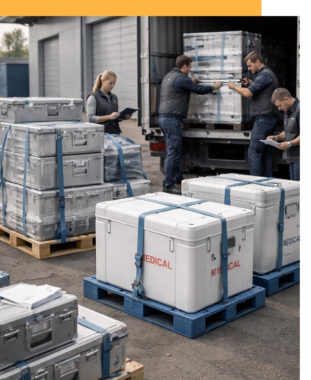 Перевозка медицинского оборудования по всему миру от 15702 руб